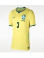 Brasilia Gabriel Magalhaes #3 Kotipaita Naisten MM-kisat 2026 Lyhythihainen Brasilia Gabriel Magalhaes #3 Kotipaita Naisten MM-kisat 2026 Lyhythihainen